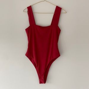 Bardot Red Bodysuit
